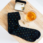 Merino Wool Mid-Calf Dress Socks II // Black + Charcoal + Navy // Pack of 3