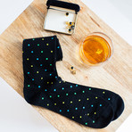 Merino Wool Over the Calf Dress Socks // Navy + Black // Pack of 4