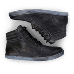 Aqua High Top Sneakers // Graphite Dip Dye (US: 10.5)