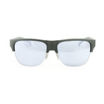 Men's Lowdown N Sunglasses // Matte Olive Crystal + Gray Mirror