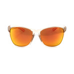 Smith // Women's Ramona Sunglasses // Desert Crystal Smoke + Chromapop Sun Red Mirror