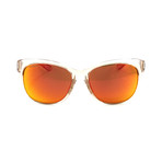 Smith // Women's Feature Sunglasses // Desert Crystal Smoke + Chromapop Sun Red Mirror