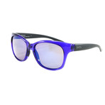 Smith // Women's Feature Sunglasses // Crystal Ultraviolet + Blue Flash Mirror