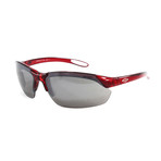 Men's Parallel Max Sunglasses // Burgundy + White + Gray