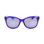 Smith // Women's Feature Sunglasses // Crystal Ultraviolet + Blue Flash Mirror