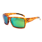 Men's Outlier XL Polarized Sunglasses // Honey Tortoise + Green Sol X