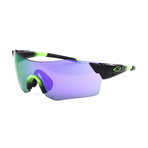 Men's Pivlock Arena Sunglasses // Reactor Green + Purple Sol X