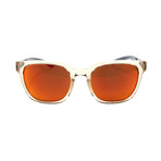 Men's Founder Slim Sunglasses // Desert Crystal Smoke + Chromapop Sun Red Mirror