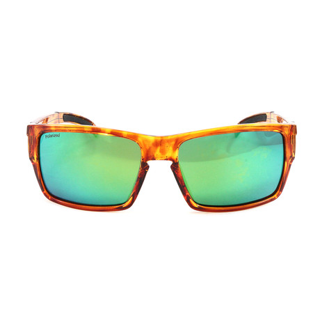 Men's Outlier XL Polarized Sunglasses // Honey Tortoise + Green Sol X