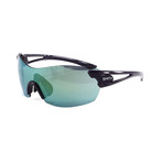 Men's Pivlock Asana Sunglasses // Black Cherry + Chromapop Sun Green Mirror