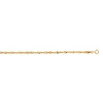 Solid 10K Yellow Gold Diamond Cut Sparkle Chain + Spring Ring Clasp // 2.2mm (18")