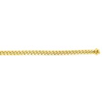 Solid 14K Gold + Yellow Finish New Hollow Miami Cuban Necklace + Box Clasp // 6.1mm (22")
