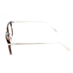 Men's VDH041-06HN Optical Frames // Streaked Transparent Brown