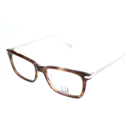 Men's VDH041-06HN Optical Frames // Streaked Transparent Brown