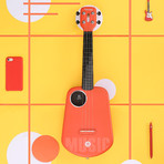 Populele 2 Smart Ukulele // Music Red Carbon Fiber Edition (Ukulele + Popubag)