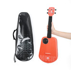 Populele 2 Smart Ukulele // Music Red Carbon Fiber Edition (Ukulele + Popubag)