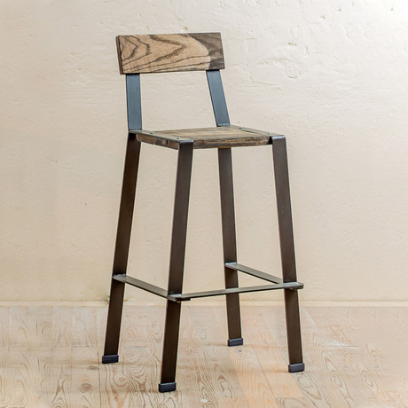 Urban Forge Stool with Back