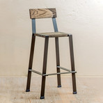 Urban Forge Stool with Back