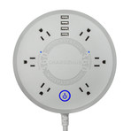 ChargeHub // Powerstation 360 Surge Protector Power Strip (White)
