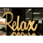 Motivational Light Up Words // Relax