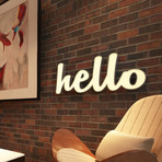 Motivational Light Up Words // Hello