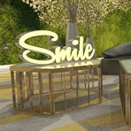 Motivational Light Up Words // Smile