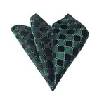 Silk Handkerchief + Gift Box // Green + Black