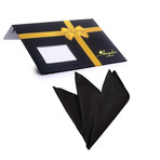 Silk Handkerchief + Gift Box // Solid Black