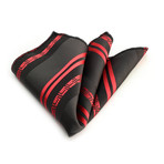 Silk Handkerchief + Gift Box II // Red + Black