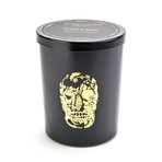 Gold Delft Skull Candle // 15 Oz // Wild Cassis