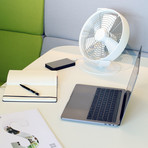 Tim // USB Desk Fan (White)