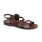 The Good Shepherd Buckle Sandal // Brown (Euro: 45)