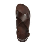 Elan Buckle Sandal // Brown (Euro: 42)