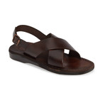 Elan Buckle Sandal // Brown (Euro: 40)