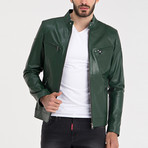 Zeil Leather Jacket // Green (XL)