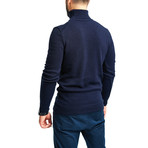 Wool Polo Neck // Navy (M)
