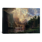 Among Sierra Nevada In California by Albert Bierstadt (26"H x 40"W x 1.5"D)