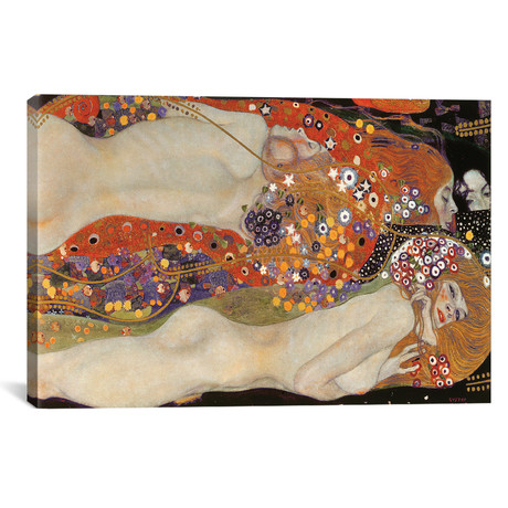 Water Serpents II, 1904-07 // Gustav Klimt (18"W x 12"H x 0.75"D)