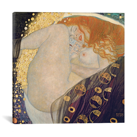 Danae, 1907-08 // Gustav Klimt (18"W x 18"H x 0.75"D)