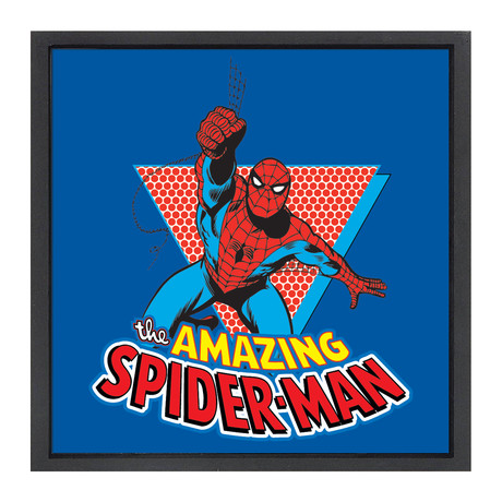 The Amazing Spider-Man Framed Comic Book Wall Art (12"W x 12"H)