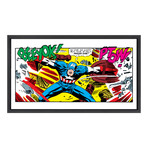 Captain America Comic Book Wall Art (16"W x 12"H)