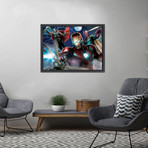 Marvel Characters Framed Comic Book Wall Art (16"W x 12"H)