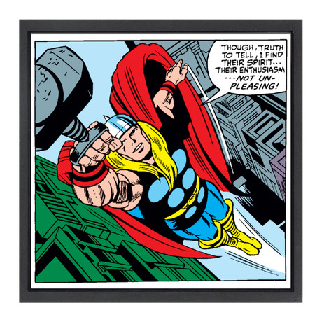 Marvel's Thor Framed Comic Book Wall Art // II (12"W x 12"H)