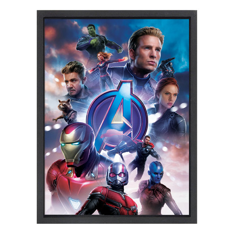 Avengers Logo and Team Wall Art (16"W x 12"H)