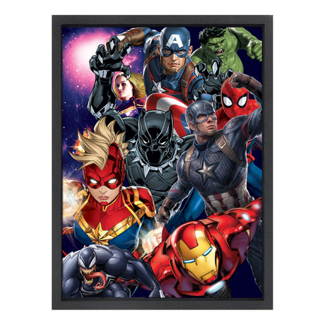 Marvel Mixed Characters Wall Art (16"W x 12"H)