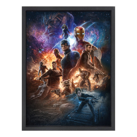 Avengers Film Team Framed Wall Art (16"W x 12"H)