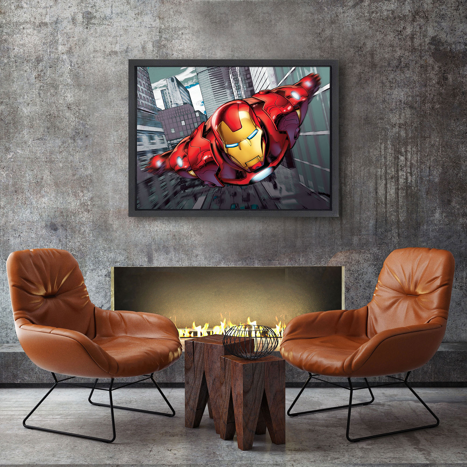 Iron Man Comic Book Wall Art (16"W x 12"H) - Globe Photos - Touch of Modern