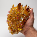 Sunset Aura Quartz Cluster