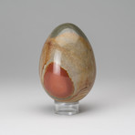 Natural Polished Polychrome Jasper Egg // Black + Brown