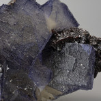 Natural Purple Fluorite on Matrix